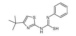 1-[4-(2-Methyl-2-propanyl)-1,3-thiazol-2-yl]-3-phenylthioure Structure