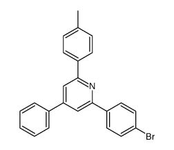 2-(4-溴苯基)-4-苯基-6-(4-对甲基)吡啶结构式