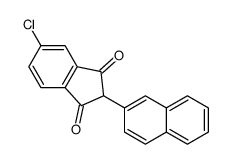 5-chloro-2-naphthalen-2-ylindene-1,3-dione结构式