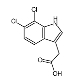 2-(6,7-dichloro-1H-indol-3-yl)acetic acid Structure