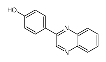 4-(喹噁啉-2-基)苯酚结构式