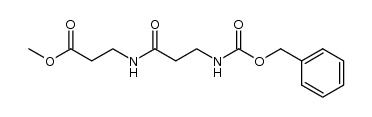 N-(N-benzyloxycarbonyl-β-alanyl)-β-alanine methyl ester结构式