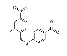2-methyl-1-[(2-methyl-4-nitrophenyl)disulfanyl]-4-nitrobenzene结构式
