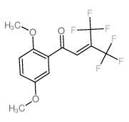 Crotonophenone, 4,4,4-trifluoro-2, 5-dimethoxy-3-(trifluoromethyl)- Structure