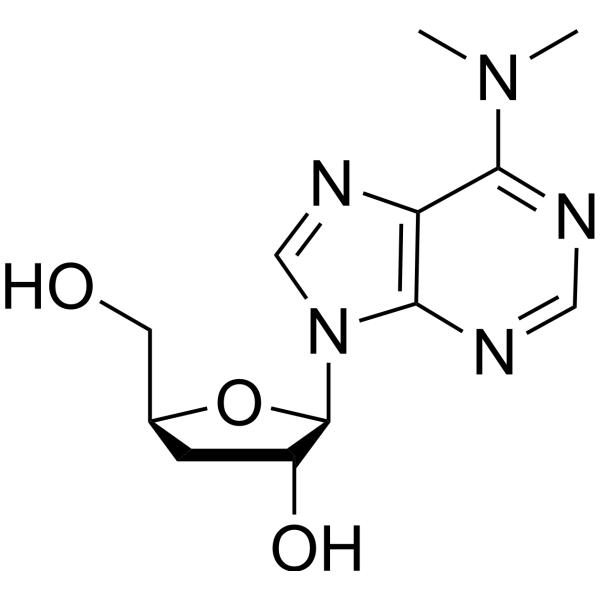 3’-Deoxy-N6,N6-dimethyladenosine Structure