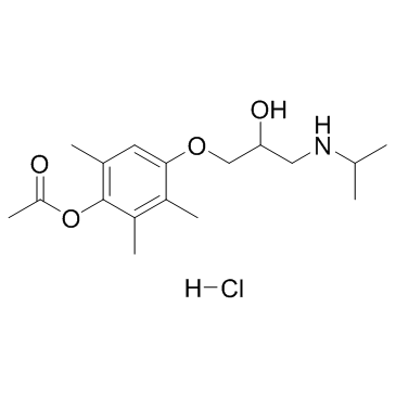 Metipranolol hydrochloride structure