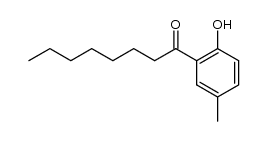 1-(2-hydroxy-5-methyl-phenyl)-octan-1-one结构式