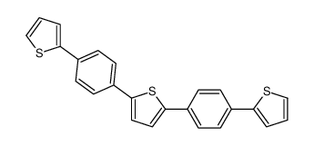2,5-bis(4-thiophen-2-ylphenyl)thiophene结构式