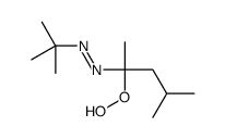 tert-butyl-(2-hydroperoxy-4-methylpentan-2-yl)diazene Structure