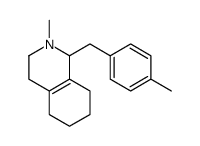 2-甲基-1-(4-甲基苄基)-1,2,3,4,5,6,7,8-八氢异喹啉结构式