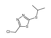 2-chloromethyl-5-isopropylsulfanyl-[1,3,4]thiadiazole Structure