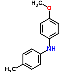 N-(4-甲氧基苯基)-4-甲基苯胺结构式