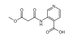 3-[2-(methoxycarbonyl)acetylamino]pyridine-4-carboxylic acid结构式