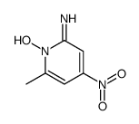 1-hydroxy-6-methyl-4-nitropyridin-2-imine结构式