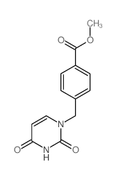 Benzoic acid,4-[(3,4-dihydro-2,4-dioxo-1(2H)-pyrimidinyl)methyl]-, methyl ester结构式