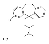 2'-chloro-N,N-dimethylspiro[cyclohex-2-ene-4,11'-dibenzo[1,3-e:1',2'-f][7]annulene]-1-amine,hydrochloride结构式