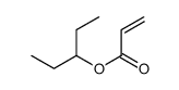 1-ethylpropyl prop-2-enoate Structure