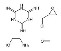 2-aminoethanol,2-(chloromethyl)oxirane,formaldehyde,1,3,5-triazine-2,4,6-triamine Structure