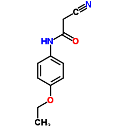 2-氰基-N-(4-乙氧基苯基)-乙酰胺结构式