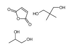 顺丁烯二酐与2,2-二甲基-1,3-丙二醇和1,2-丙二醇的聚合物结构式