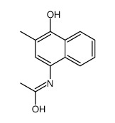 N-(4-hydroxy-3-methyl-1-naphthyl)acetamide结构式