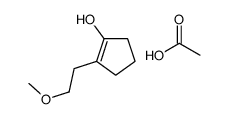 acetic acid,2-(2-methoxyethyl)cyclopenten-1-ol结构式