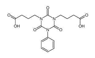1,3-bis(3-carboxypropyl)-5-phenylisocyanurate Structure
