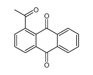 1-acetylanthracene-9,10-dione结构式