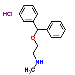2-(二苯甲基氧基)-n-甲基乙胺盐酸盐结构式