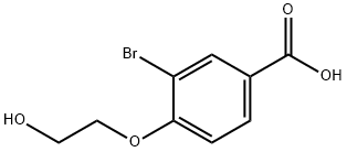 Methyl 3-bromo-4-β-hydroxyethoxybenzoate结构式