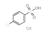 cadmium,4-chlorobenzenesulfonic acid Structure