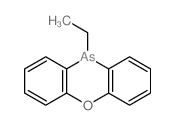 10-ethyl-10H-phenoxarsine结构式