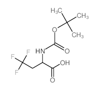 2-(tert-butoxycarbonylamino)-4,4,4-trifluorobutanoic acid结构式