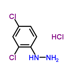 1-(2,4-dichlorophenyl)hydrazine hydrochloride structure