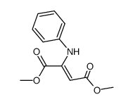 2-(苯基氨基)-2-丁烯二酸二甲酯结构式