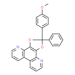 2-(4-Methoxyphenyl)-2-phenyl-1,3-dioxolo[4,5-f][4,7]phenanthroline Structure