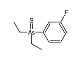 diethyl-(3-fluorophenyl)-sulfanylidene-λ5-arsane结构式