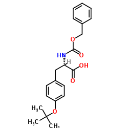 O-(叔丁基)-N-Cbz-L-酪氨酸结构式