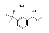 3-三氟甲基苯甲亚氨酸甲酯盐酸盐结构式