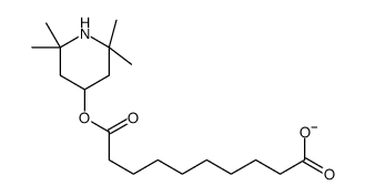 10-oxo-10-(2,2,6,6-tetramethylpiperidin-4-yl)oxydecanoate结构式