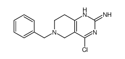 6-苄基-4-氯-5,6,7,8-四氢吡啶并[4,3-d]嘧啶-2-胺结构式