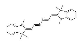 bis-[(1,3,3-trimethyl-1,3-dihydro-indol-2-ylidene)-ethylidene]-hydrazine Structure