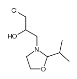 1-chloro-3-(2-isopropyl-oxazolidin-3-yl)-propan-2-ol结构式
