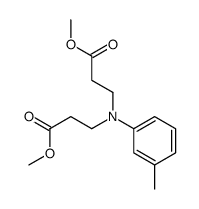 N,N-Bis-(2-methoxycarbonylethyl)-m-toluidine结构式