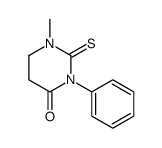 1-methyl-3-phenyl-2-sulfanylidene-1,3-diazinan-4-one结构式