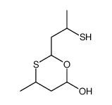 4-methyl-2-(2-sulfanylpropyl)-1,3-oxathian-6-ol Structure