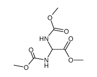 Methyl 2,2-bis((methoxycarbonyl)amino)acetate Structure