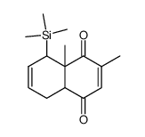 2,8a-Dimethyl-8-trimethylsilanyl-4a,5,8,8a-tetrahydro-[1,4]naphthoquinone结构式