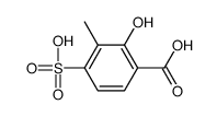 2-hydroxy-3-methyl-4-sulfobenzoic acid Structure