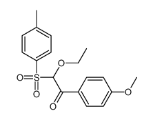 2-ethoxy-1-(4-methoxyphenyl)-2-(4-methylphenyl)sulfonylethanone Structure